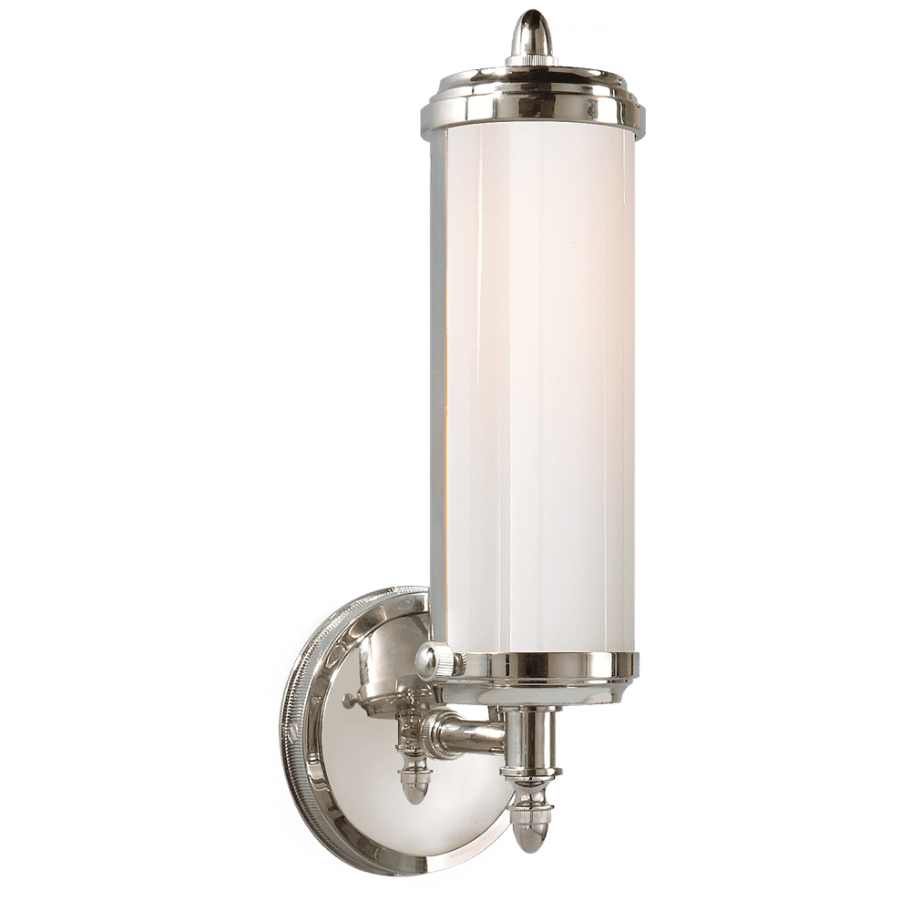 Visual Comfort Signature Merchant Bathroom Wall Sconce Chrome