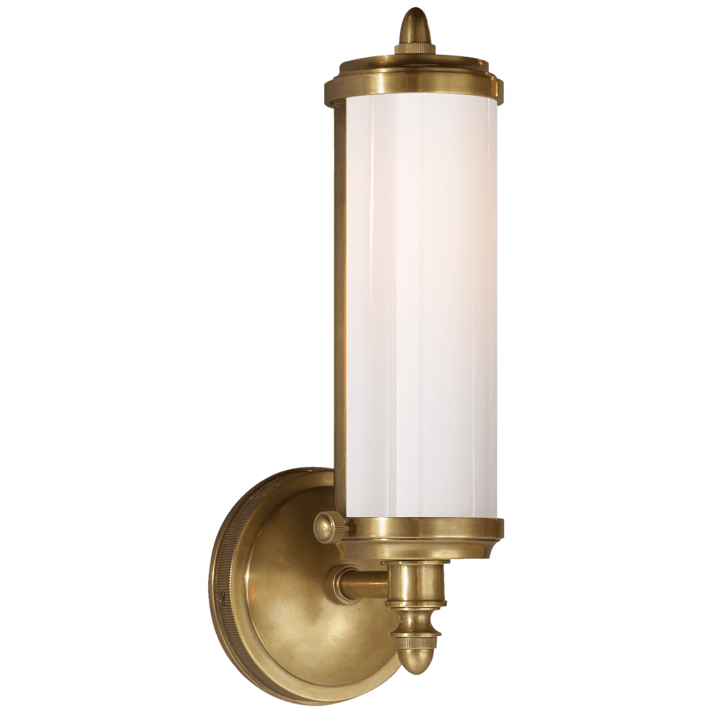 Visual Comfort Signature Merchant Bathroom Wall Sconce Hand-Rubbed Antique Brass