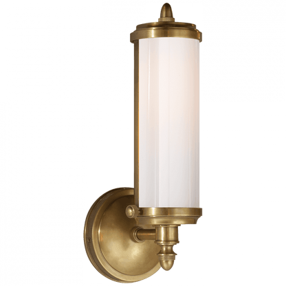 Visual Comfort Signature Merchant Bathroom Wall Sconce Hand-Rubbed Antique Brass