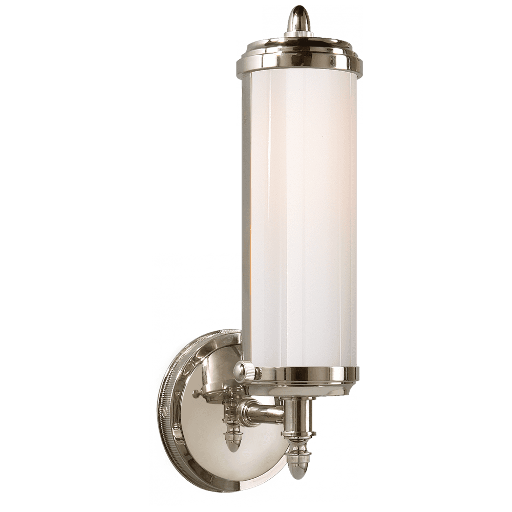 Visual Comfort Signature Merchant Bathroom Wall Sconce Polished Nickel