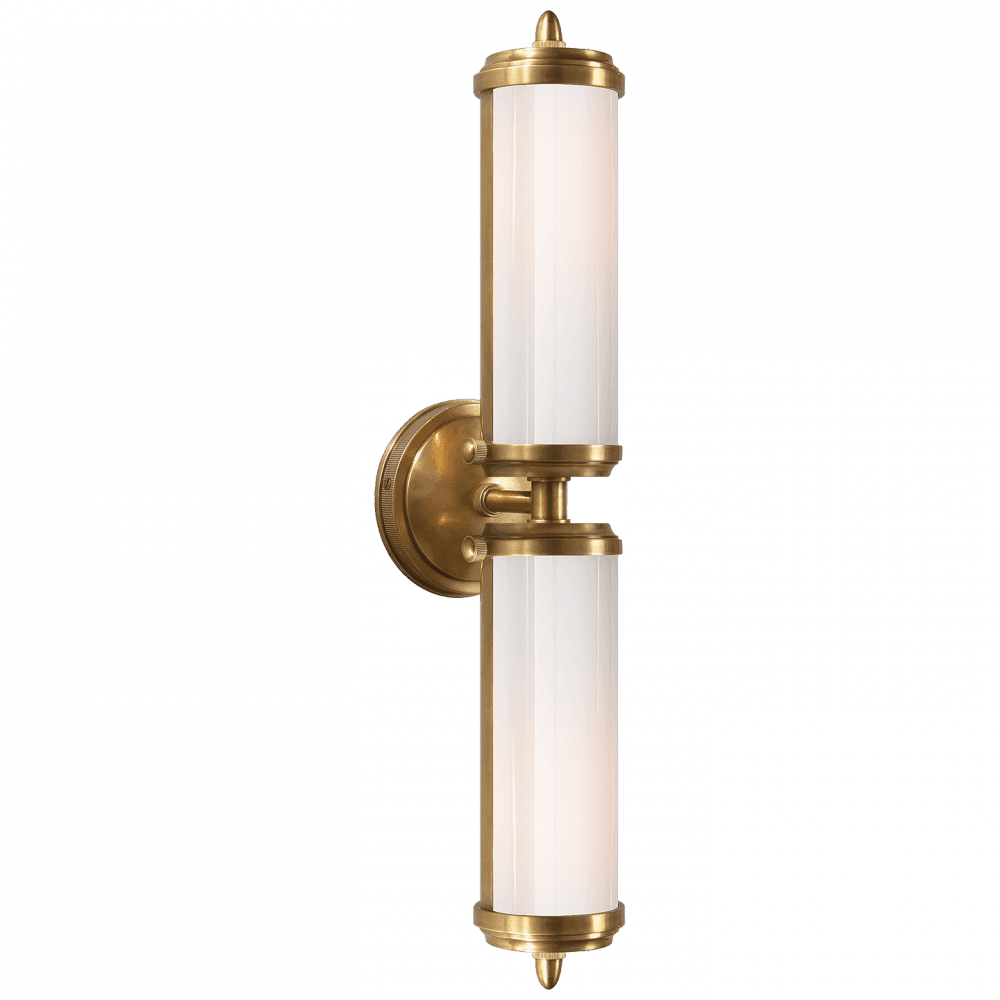 Visual Comfort Signature Merchant Double Bath Light Hand-Rubbed Antique Brass