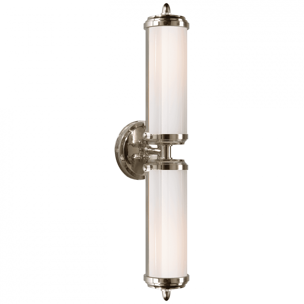 Visual Comfort Signature Merchant Double Bath Light Polished Nickel