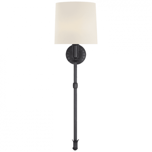 Visual Comfort & Co. Signature Collection Michel Tail Wall Sconce, 2-Light, Aged Iron, 30.25"H (TOB 2116AI-L CZYWF)