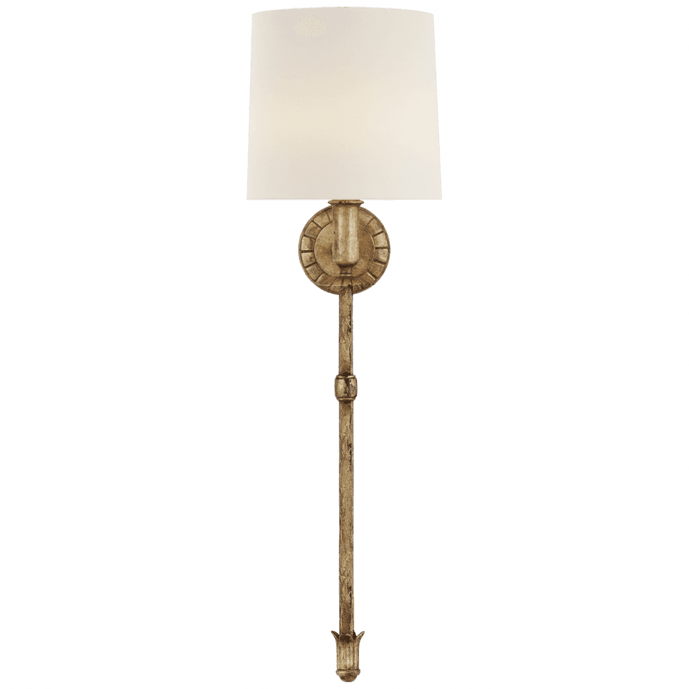 Michel Tail Sconce - Gild / Linen