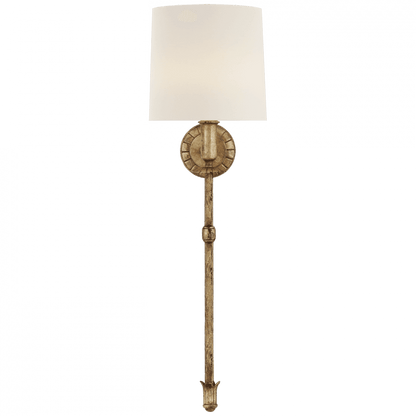 Michel Tail Sconce - Gild / Linen