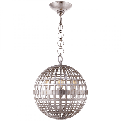 Visual Comfort Signature Mill Pendant Burnished Silver Leaf