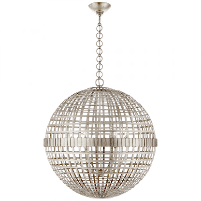 Visual Comfort Signature Mill Pendant Burnished Silver Leaf