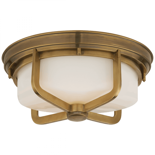 Visual Comfort Signature Milton Large Flush Mount Polished Nickel