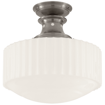 Visual Comfort Signature Milton Road Flush Mount Antique Nickel