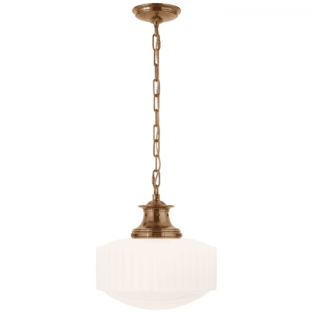 Visual Comfort Signature Milton Road Pendant Hand-Rubbed Antique Brass