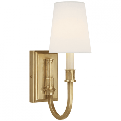 Visual Comfort Signature Modern Library Sconce Hand-Rubbed Antique Brass