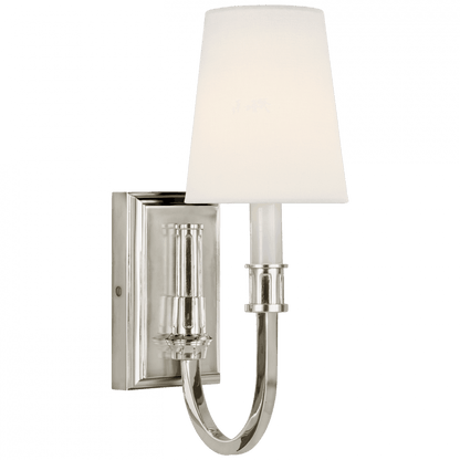 Visual Comfort Signature Modern Library Sconce Polished Nickel
