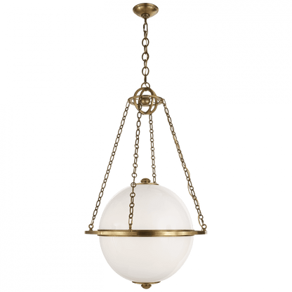 Visual Comfort Signature Modern Pendant Antique-Burnished Brass