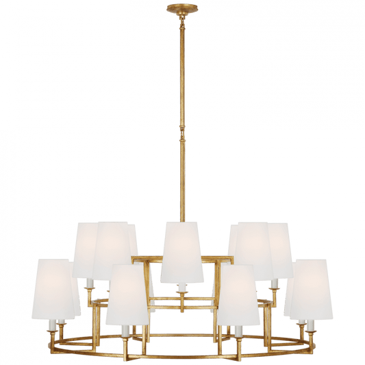 Visual Comfort Signature Modica XL Ring Chandelier Gilded Iron