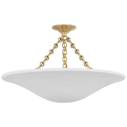 Visual Comfort Signature Mollino 24 Hand-Rubbed Antique Brass
