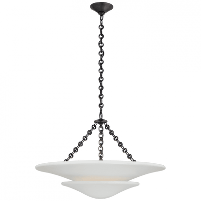 Visual Comfort Signature Mollino Medium Tiered Chandelier Bronze