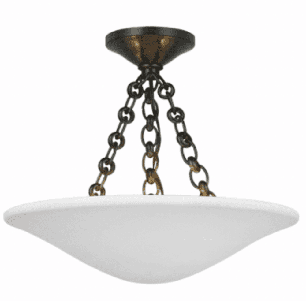 Visual Comfort Signature Mollino Semi Flush Mount Bronze