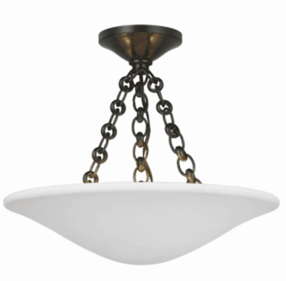 Visual Comfort Signature Mollino Semi Flush Mount Bronze
