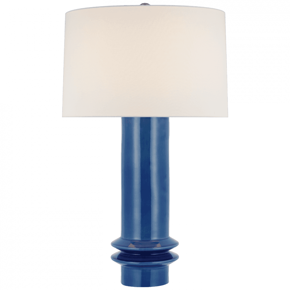 Visual Comfort Signature Montaigne Medium Table Lamp Aqua Crackle