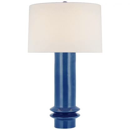Visual Comfort Signature Montaigne Medium Table Lamp Aqua Crackle