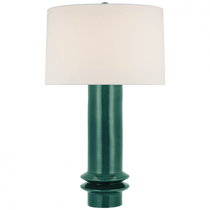 Visual Comfort Signature Montaigne Medium Table Lamp Emerald Crackle