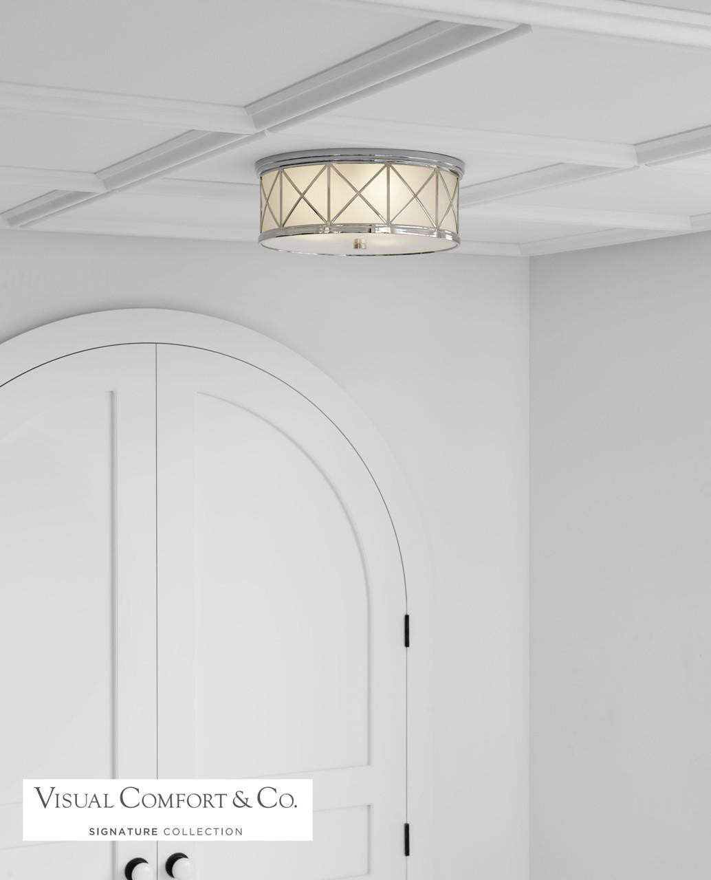 Visual Comfort Signature Montpelier Flush Mount Bronze