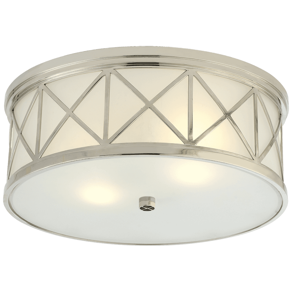Visual Comfort Signature Montpelier Flush Mount Polished Nickel
