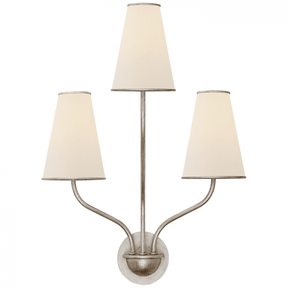 Visual Comfort Signature Montreuil Wall Sconce Burnished Silver Leaf