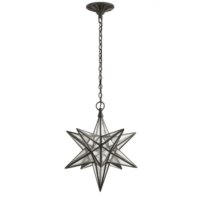 Visual Comfort Signature Moravian Star Pendant Aged Iron