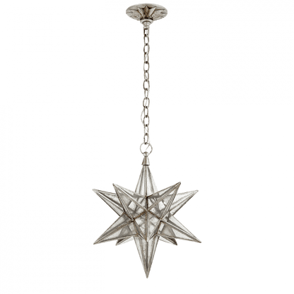 Visual Comfort Signature Moravian Star Pendant Burnished Silver Leaf