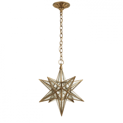 Visual Comfort Signature Moravian Star Pendant Gilded Iron