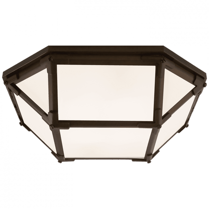 Visual Comfort Signature Morris Flush Mount Antique Zinc