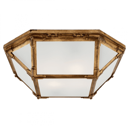 Visual Comfort Signature Morris Flush Mount Gilded Iron