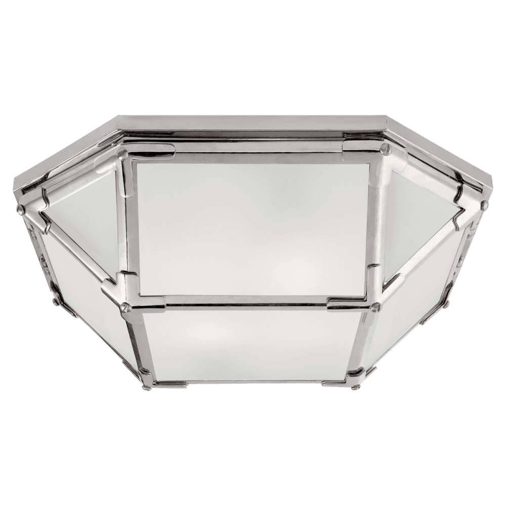 Visual Comfort Signature Morris Flush Mount Polished Nickel