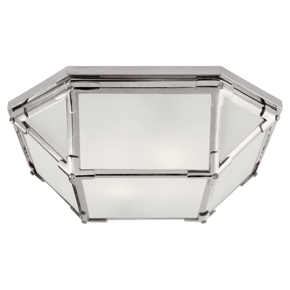 Visual Comfort Signature Morris Flush Mount Polished Nickel