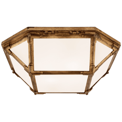 Visual Comfort Signature Morris Flush Mount Gilded Iron