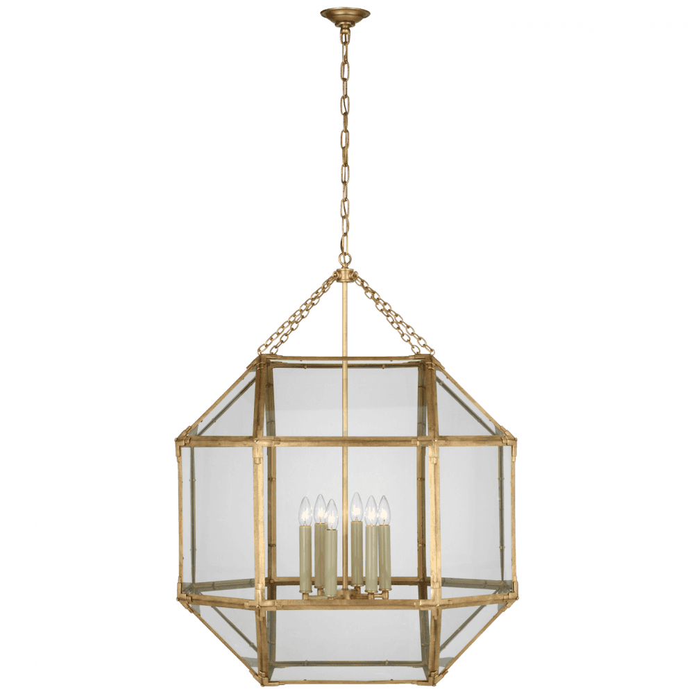 Visual Comfort Signature Morris Grande Lantern Gilded Iron