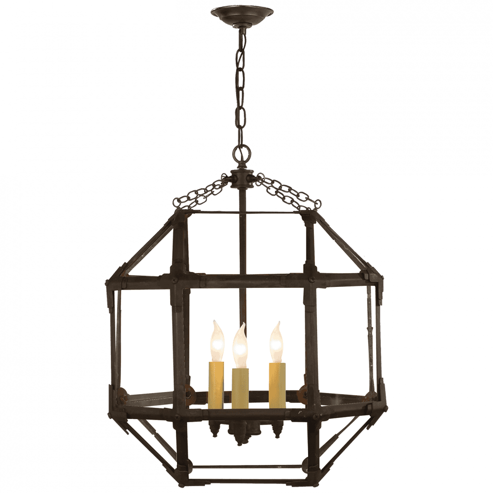 Visual Comfort Signature Morris Lantern Pendant Antique Zinc