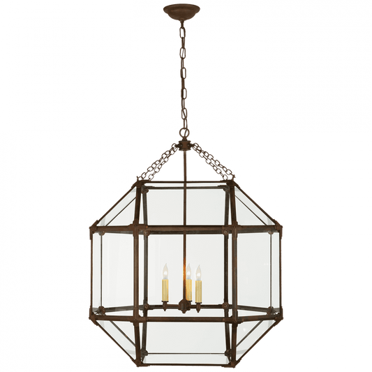 Visual Comfort Signature Morris Lantern Pendant Antique Zinc