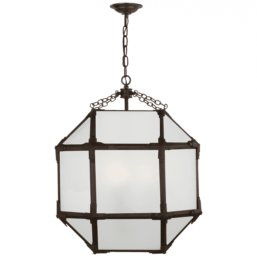 Visual Comfort Signature Morris Lantern Pendant Antique Zinc