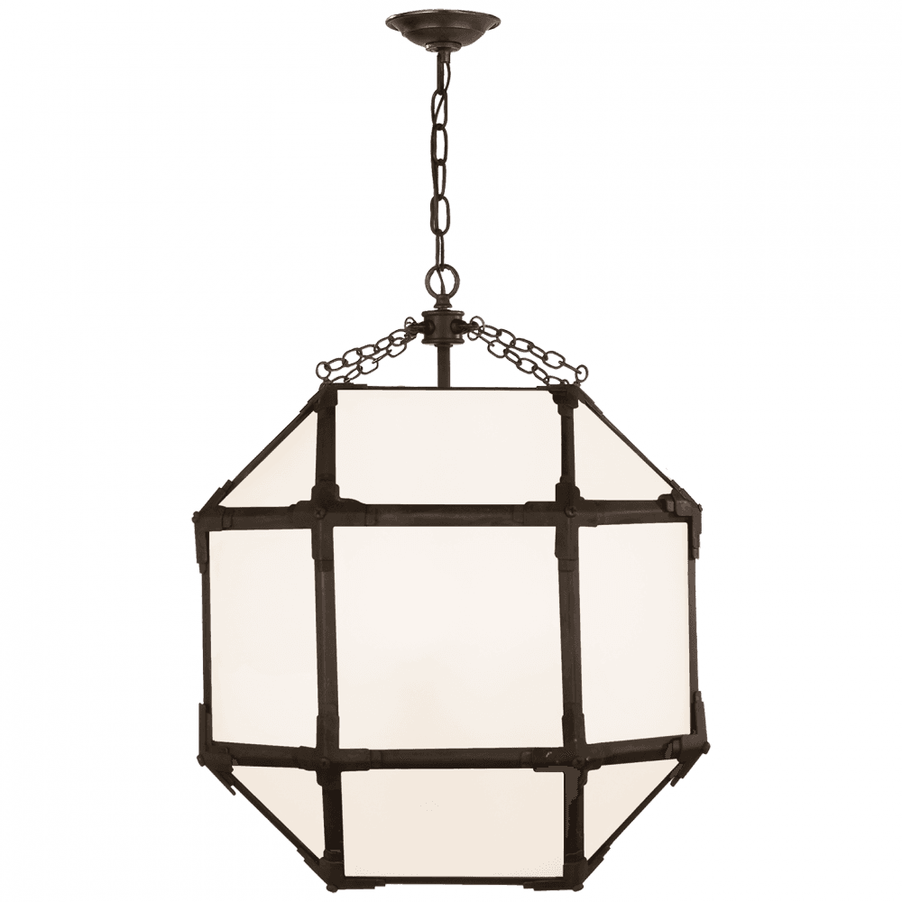 Visual Comfort Signature Morris Lantern Pendant Antique Zinc