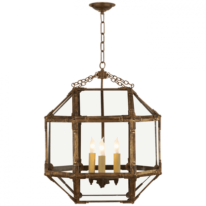 Visual Comfort Signature Morris Lantern Pendant Gilded Iron