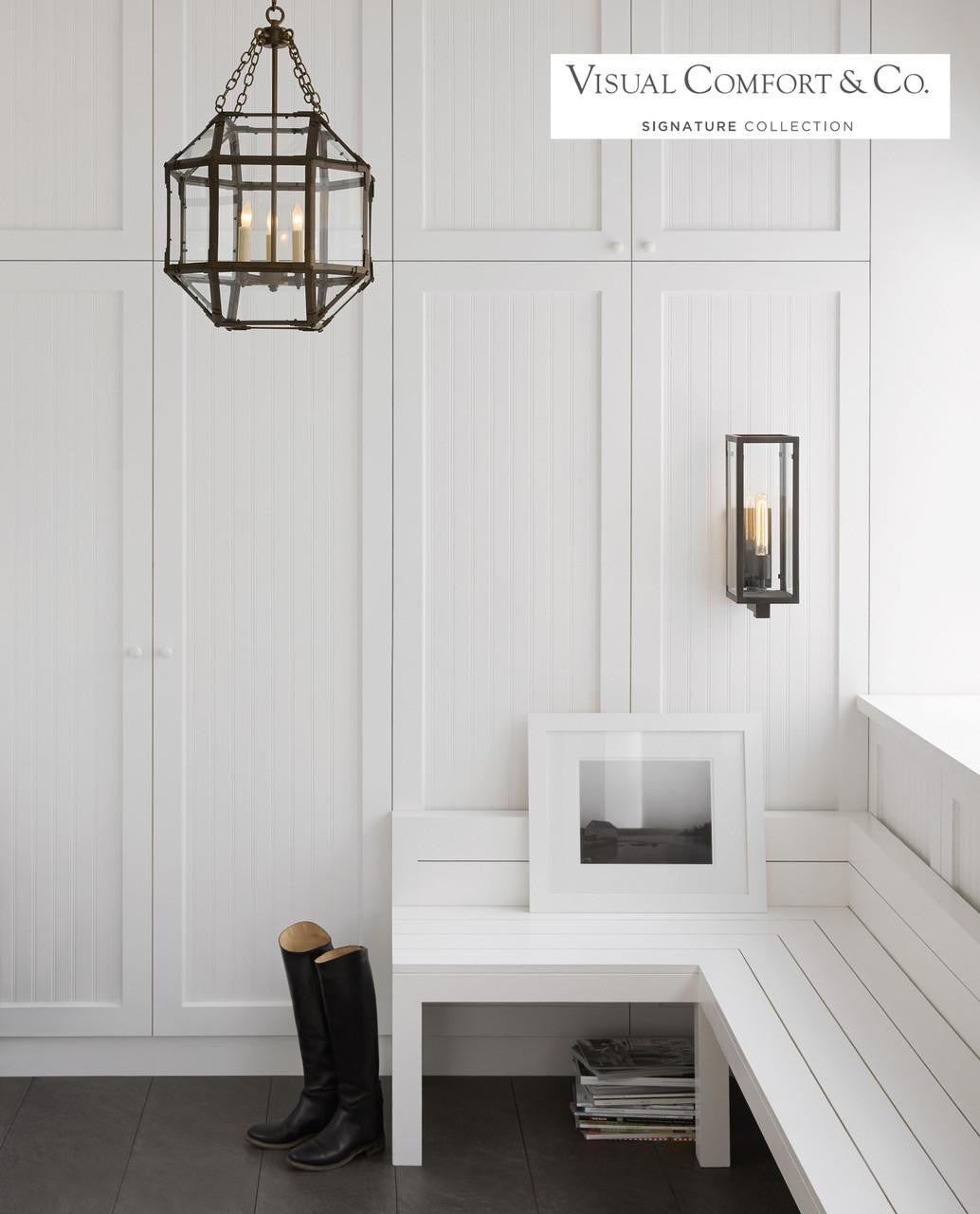 Visual Comfort Signature Morris Pendant Antique Zinc