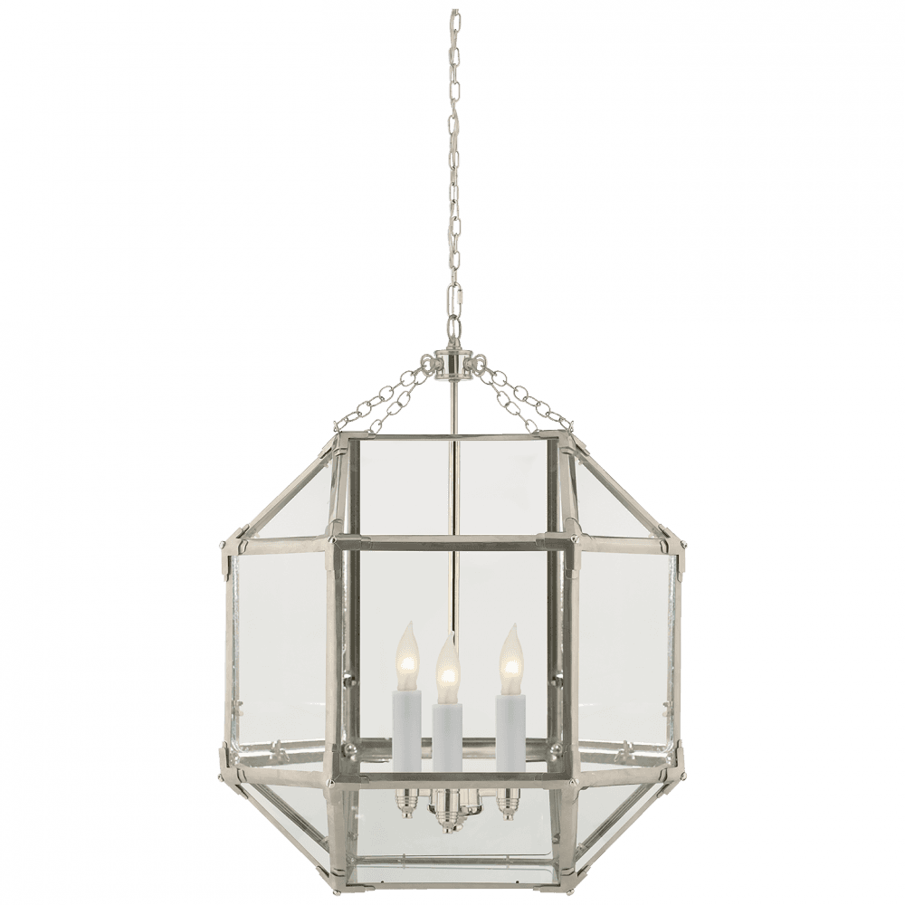 Visual Comfort Signature Morris Pendant Polished Nickel