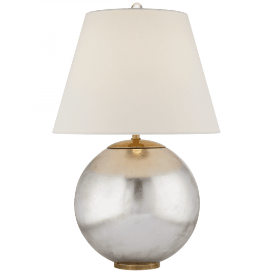 Visual Comfort Signature Morton Table Lamp Burnished Silver Leaf