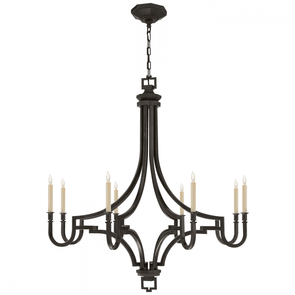 Visual Comfort Signature Mykonos Chandelier Aged Iron
