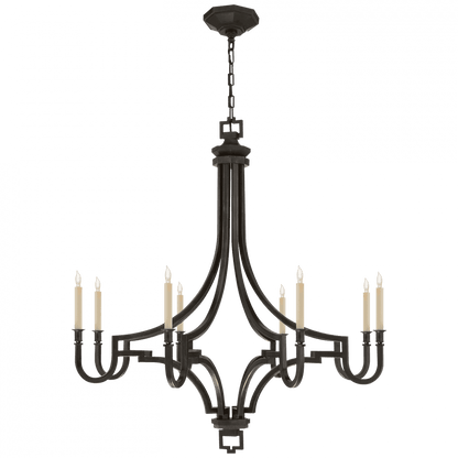 Visual Comfort Signature Mykonos Chandelier Aged Iron