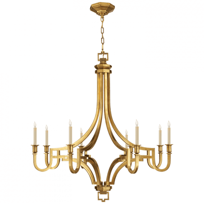 Visual Comfort Signature Mykonos Chandelier Antique-Burnished Brass