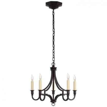Visual Comfort Signature Mykonos Small Chandelier Aged Iron