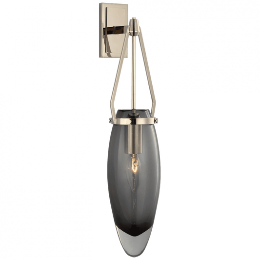 Visual Comfort Signature Myla Medium Bracketed Wall Sconce Polished Nickel